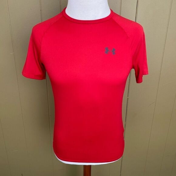 Under Armour the tech tee men M short sleeve Crewneck t-shirt red - Picture 1 of 11